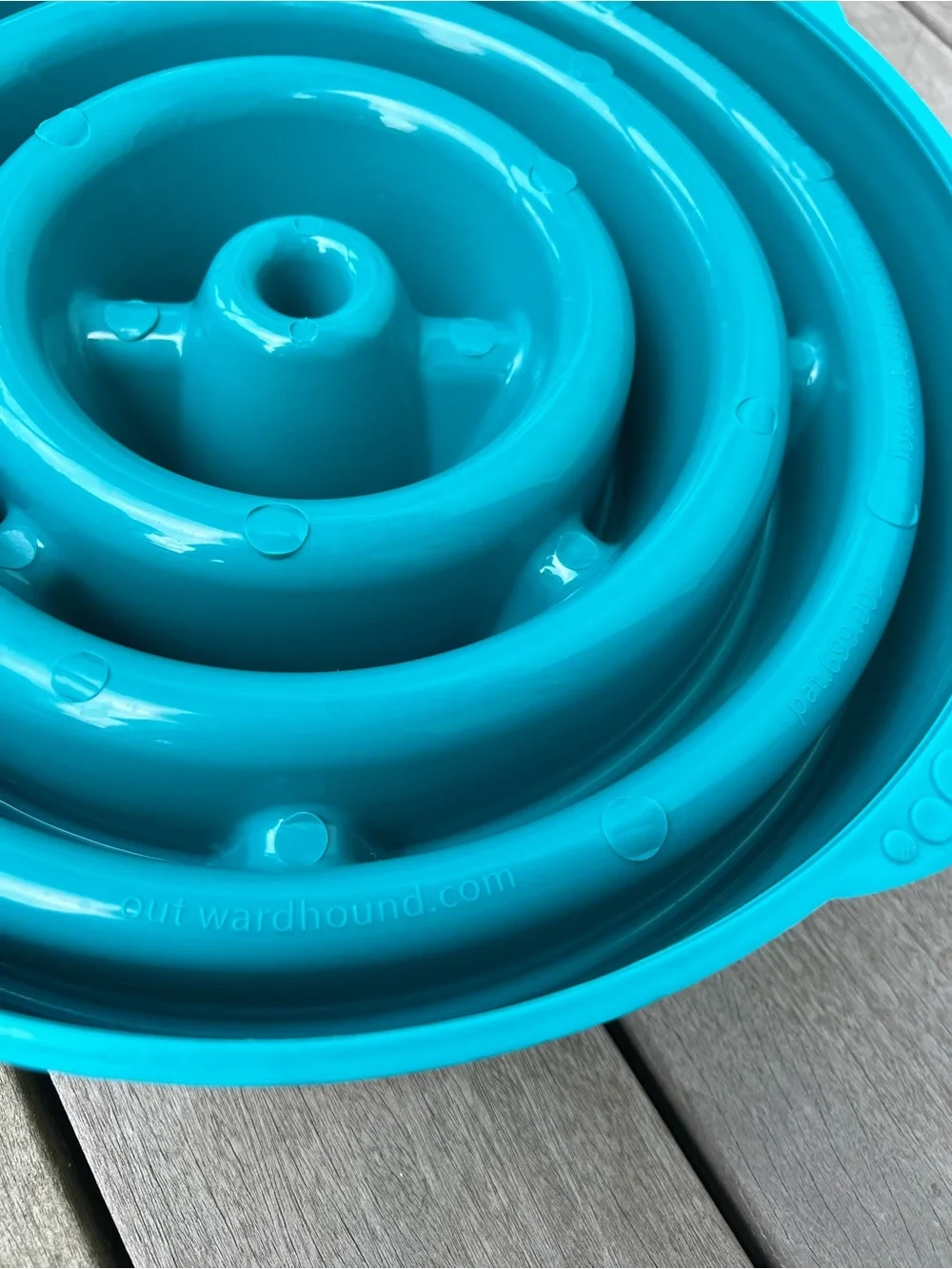 Slow-Feed Dog Bowl Large 3 Cup- Teal